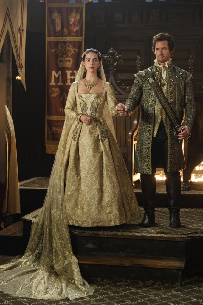 La reine et le nouveau roi-consort d'Ecosse Marie et Henri Stuart