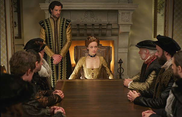 La reine Elisabeth 1ère devant son conseil privé