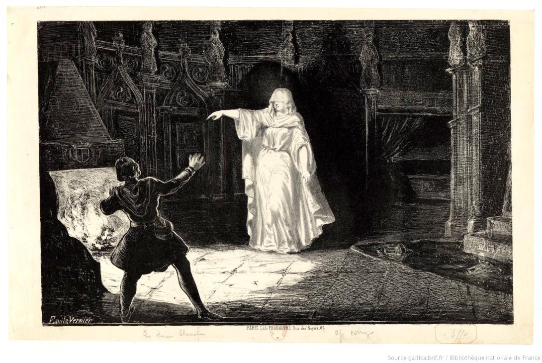 Tableau d'une Dame Blanche dans la série Supernatural